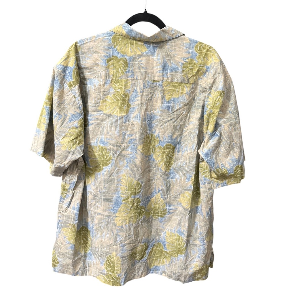 Tori Richard Mens Resortcore XL Cotton Lawn Tropical Monstera Leaf Button Shirt - Picture 4 of 7